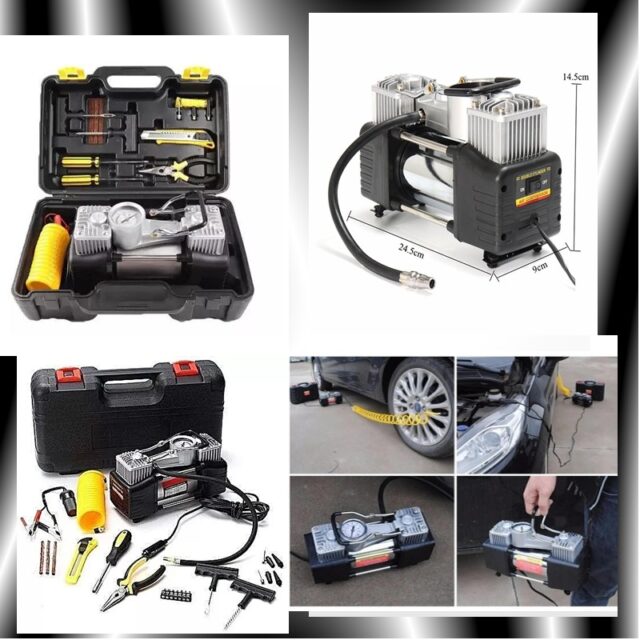Car Air Compressor with a Tool kit