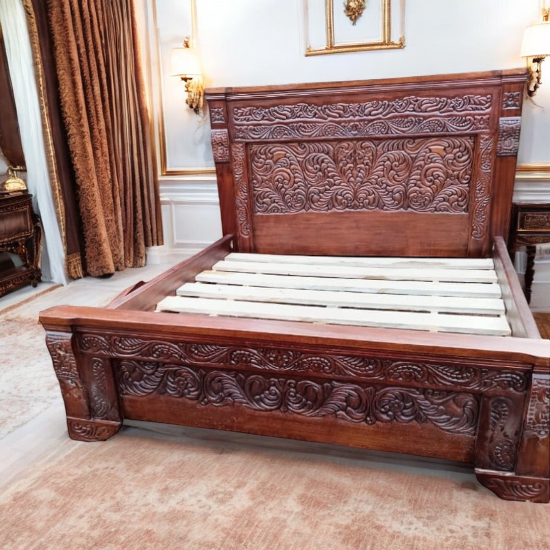 6*6 Solid Mahogany Bed