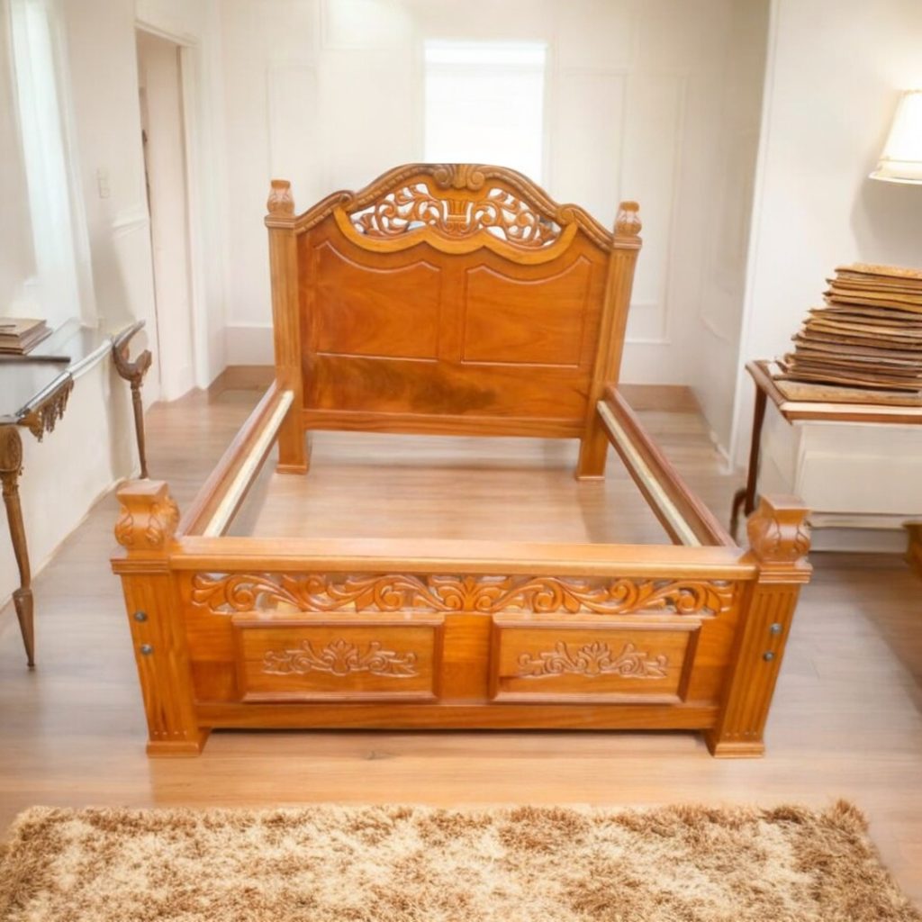 Solid Mahogany Bed  5*6